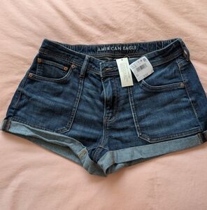 American Eagle Outfitters Dark Blue Jean Shorts